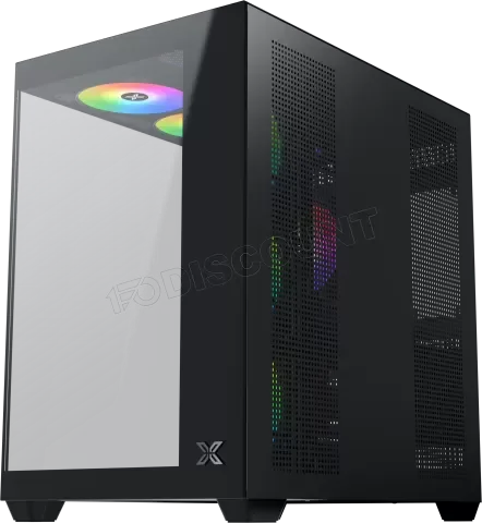 Boitier Moyen Tour ATX Xigmatek Aqua V Air H23A RGB avec panneaux vitrés (Noir)