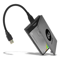 Axagon ADSA-1S6 Boîtier de disques de stockage Boîtier disque dur/SSD Noir 2.5"