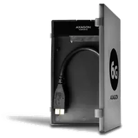 Axagon ADSA-1S6 Boîtier de disques de stockage Boîtier disque dur/SSD Noir 2.5" - 5