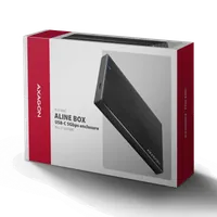 Axagon EE25-XA6C Boîtier de disques de stockage Boîtier disque dur/SSD Noir 2.5" - 8