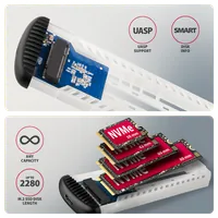 Axagon Enceinte ssd Gris, Noir M.2 - 9