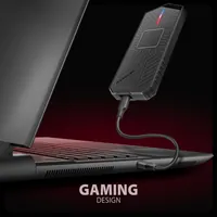 Axagon EEM2-GAM, USB-C 10Gbps - NVMe & SATA SSD GAME M.2 box, bezšroubkový Enceinte ssd Noir - 6