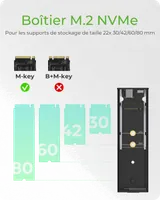 ICY BOX IB-1807MT-C31 Enceinte ssd Noir M.2 - 6