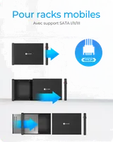 ICY BOX IB-525-U3 boîtier de lecteur de disque optique 13,3 cm (5.25") SATA III Noir - 6