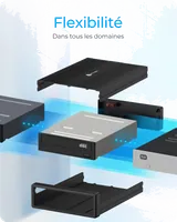 ICY BOX IB-525-U3 boîtier de lecteur de disque optique 13,3 cm (5.25") SATA III Noir - 8