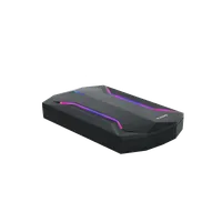 TooQ TQE-2599RGB Boîtier de disques de stockage Boîtier disque dur/SSD Noir 2.5"