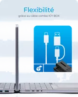 ICY BOX IB-2914MSCL-C31 USB 3.2 Gen 2 (3.1 Gen 2) Type-C Noir - 10