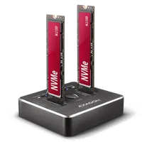 Axagon ADSA-M2C Station d'accueil de disques de stockage USB 3.2 Gen 2 (3.1 Gen 2) Type-C Noir