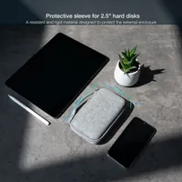 TooQ TQBC-E2503G Housse de disques de stockage Gris - 2