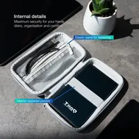 TooQ TQBC-E2503G Housse de disques de stockage Gris - 4