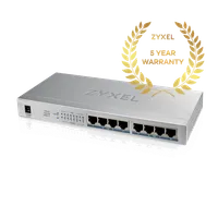Zyxel GS1008HP Non-géré Gigabit Ethernet (10/100/1000) Connexion Ethernet, supportant l'alimentation via ce port (PoE) Gris - 6