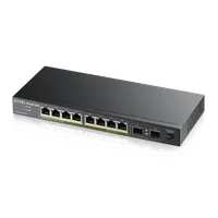 Zyxel GS1100-10HP v2 Non-géré Gigabit Ethernet (10/100/1000) Connexion Ethernet, supportant l'alimentation via ce port (PoE) Noir