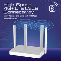 Keenetic Hero 4G+ Modem-routeur 4G+ Wi-Fi 6 maillé AX1800 avec commutateur intelligent Gigabit 4 ports et port USB 3.0 - 2