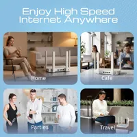 Keenetic Hero 4G+ Modem-routeur 4G+ Wi-Fi 6 maillé AX1800 avec commutateur intelligent Gigabit 4 ports et port USB 3.0 - 6