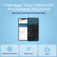 Keenetic Hero 4G+ Modem-routeur 4G+ Wi-Fi 6 maillé AX1800 avec commutateur intelligent Gigabit 4 ports et port USB 3.0 - 8