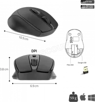 Souris sans fil Advance Feel (Noir)