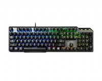 MSI VIGOR GK50 ELITE BOX WHITE clavier Gaming USB AZERTY Français Noir, Métallique