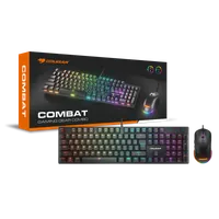 Pack 2en1 (Clavier/Souris) Cougar Combat RGB (Noir)