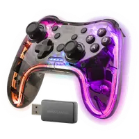Mars Gaming MGP-24 Noir, Transparent RF Manette de jeu Android, MAC, PC, PlayStation 4, Playstation 3, Xbox 360