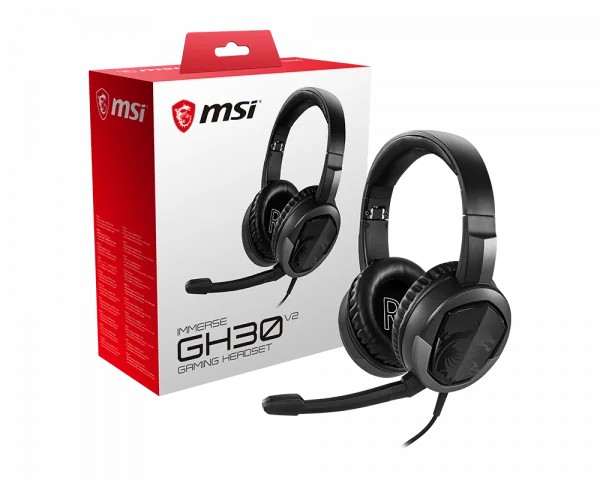 MSI Immerse GH30 V2 Casque Avec fil Arceau Gaming Noir
