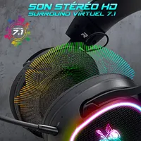 Casque Gamer filaire Spirit Of Gamer Xpert H700 RGB (Noir/Blanc)