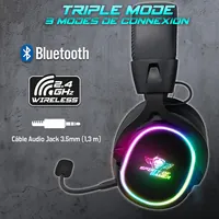Casque Gamer filaire Spirit Of Gamer Xpert H700 RGB (Noir/Blanc) - 2