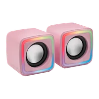 Mars Gaming MSCUBEP haut-parleur Rose Avec fil 8 W