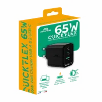 Chargeur secteur Advance QuickFlex USB-C 65W (Noir)