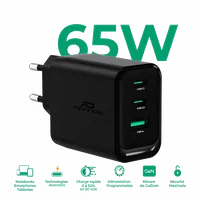 Chargeur secteur Advance QuickFlex USB-C 65W (Noir) - 2