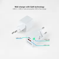 TooQ TQWC-GANQCPD30WT chargeur d'appareils mobiles Universel Blanc Secteur Charge rapide Intérieure - 2