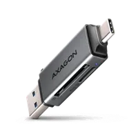 Axagon CRE-DAC USB-C+ USB-A 5 Gbps MINI card reader 2-slot & lun SD/microSD lecteur de carte mémoire USB 3.0 Type-A/Type-C Gris