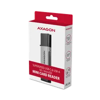 Axagon CRE-DAC USB-C+ USB-A 5 Gbps MINI card reader 2-slot & lun SD/microSD lecteur de carte mémoire USB 3.0 Type-A/Type-C Gris - 8