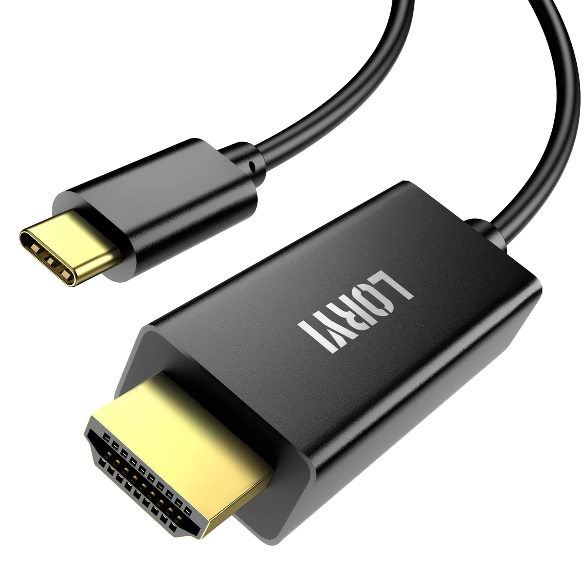 Adaptateur USB-C CableXpert vers HDMI 2.0 M/F 15cm (Noir)