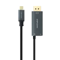 Nanocable 10.15.5012 câble vidéo et adaptateur 1,8 m USB Type-C DisplayPort + USB Type-C Noir - 2
