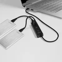 Axagon HUE-S2B hub & concentrateur USB 3.2 Gen 1 (3.1 Gen 1) Type-A 5000 Mbit/s Noir - 6