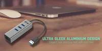 i-tec Metal USB 3.0 HUB 3 Port + Gigabit Ethernet Adapter - 8
