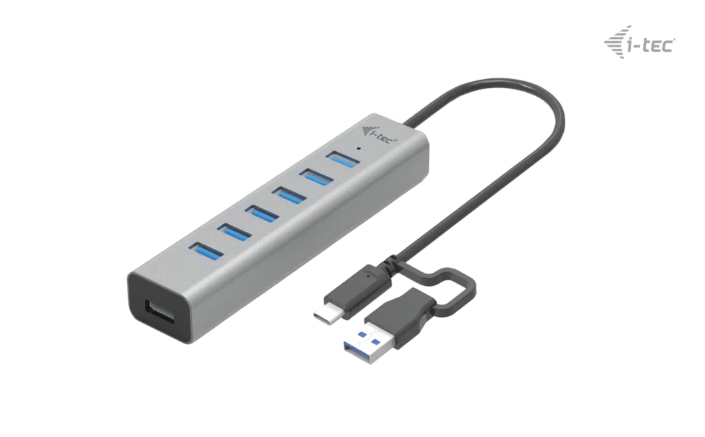 i-tec USB-C/USB-A Charging Metal HUB 7 Port