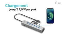 i-tec USB-C/USB-A Charging Metal HUB 7 Port - 6