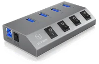 ICY BOX IB-HUB1405 USB 3.2 Gen 1 (3.1 Gen 1) Type-B 5000 Mbit/s Anthracite