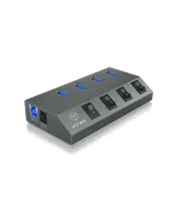 ICY BOX IB-HUB1405 USB 3.2 Gen 1 (3.1 Gen 1) Type-B 5000 Mbit/s Anthracite - 8