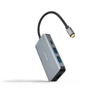 Nanocable 10.16.1005 hub & concentrateur USB 3.2 Gen 1 (3.1 Gen 1) Type-C 5000 Mbit/s Gris