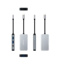 Nanocable 10.16.1005 hub & concentrateur USB 3.2 Gen 1 (3.1 Gen 1) Type-C 5000 Mbit/s Gris - 2