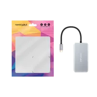 Nanocable 10.16.1005 hub & concentrateur USB 3.2 Gen 1 (3.1 Gen 1) Type-C 5000 Mbit/s Gris - 3