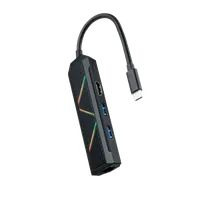 Nanocable 10.16.0501 station d'accueil Avec fil USB 3.2 Gen 1 (3.1 Gen 1) Type-C Noir