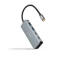 Nanocable 10.16.1006 station d'accueil Avec fil USB 3.2 Gen 1 (3.1 Gen 1) Type-C Gris
