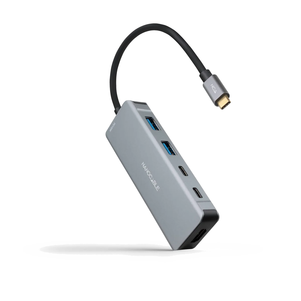 Nanocable 10.16.1006 station d'accueil Avec fil USB 3.2 Gen 1 (3.1 Gen 1) Type-C Gris