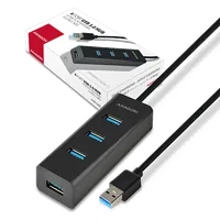 Axagon HUE-S2BL hub & concentrateur USB 3.2 Gen 1 (3.1 Gen 1) Type-A 5000 Mbit/s Noir