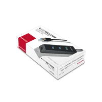 Axagon HUE-S2BL hub & concentrateur USB 3.2 Gen 1 (3.1 Gen 1) Type-A 5000 Mbit/s Noir - 5