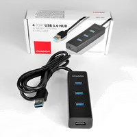 Axagon HUE-S2BL hub & concentrateur USB 3.2 Gen 1 (3.1 Gen 1) Type-A 5000 Mbit/s Noir - 6