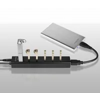 Axagon HUE-SA7BP hub & concentrateur USB 3.2 Gen 1 (3.1 Gen 1) Type-A 5000 Mbit/s Noir - 5